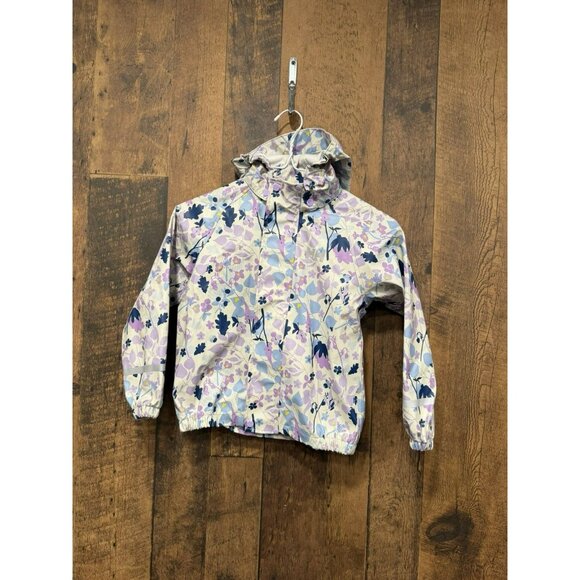 Helly Hansen Little Girls Rain Jacket Floral Purple Size 6 - Picture 2 of 6